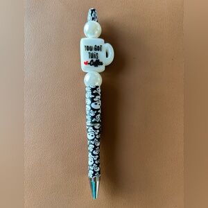 New Decorative Pen black white skull coffee